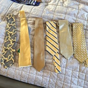 Six gold/ yellow men’s ties
